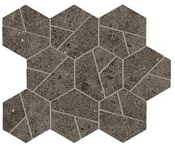 Керамическая плитка Atlas Concorde Boost Stone Tobacco Mosaico Hex Декор 25х28,5 см