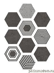 ITT Ceramic Pieri17 Hexa Zinc Керамогранит (10 видов) 23,2x26,7 см