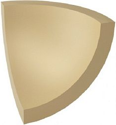 Керамическая плитка Paradyz Gamma Bezowa Profil D Glossy Бордюр 3х3 см