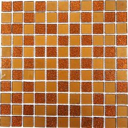 Керамическая плитка Bonaparte Мозаика стеклянная Shine Brown 4 мм 30х30