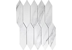 Керамическая плитка Orro Mosaic Orro Ceramic Royal Carrara Белая Матовая Мозаика 25,8х31,3 см