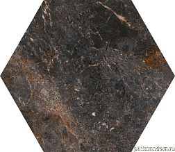 Керамическая плитка Mijares Cerlat Kenia Hex Коричневый Матовый Керамогранит 22,5x29,5 см