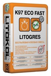 Litokol Litogres К97 ECO Fast Быстротвердеющая клеевая смесь 25 кг115