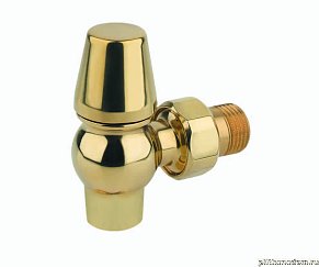 Сarlo Poletti Brass V33410D Нижний угловой вентиль 1-2, блестящая латунь retro