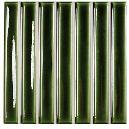 Керамическая плитка Wow Sweet Bars Olive Gloss Зеленый Глянцевый Керамогранит 11,6х11,6 см