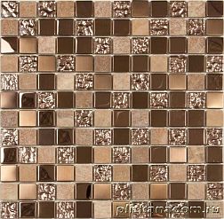Керамическая плитка NS-mosaic Exclusive series S-816 стекло камень металл 29,8х29,8 см
