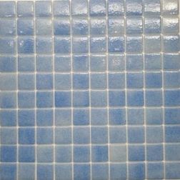 Керамическая плитка Gidrostroy Стеклянная мозаика QB-001 Голубая Глянцевая 3x3 31,7x31,7 см