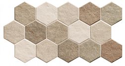 Керамическая плитка Realonda Ceramica Stonehenge Hex Earth Керамогранит 26,5x51