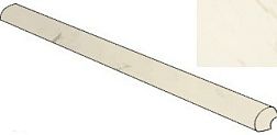 Керамическая плитка Versace Marble 240811 Coprispigolo Bianco Вставка 1х33,3 см