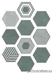 ITT Ceramic Pieri17 Hexa Turquoise Керамогранит (10 видов) 23,2x26,7 см