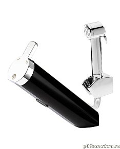 Gustavsberg Coloric GB41219151 23 Смеситель для раковины с гиг.душем, черный