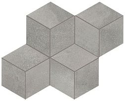 Керамическая плитка Atlas Concorde Blaze Aluminium Mosaico Esagono Matt (A0UO) Неглазурованный керамогранит 35х30 см