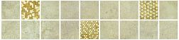Керамическая плитка N-ceramica Kora Mosaic Бордюр 6,2х38 см