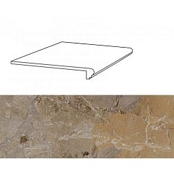 Seranit Breccia Full Lappato Cтупень c клеенным капиносом 30x120 см