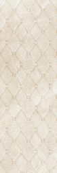 Eurotile Diamonds 162 Рельеф Сетка Бежевая Глянцевая Настенная плитка 29,5х89,5 см