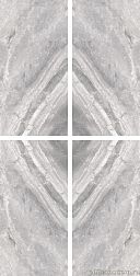 Cerdomus Supreme Book Match Silver Levigato S/4 77538 Декоративный элемент 60x120 см