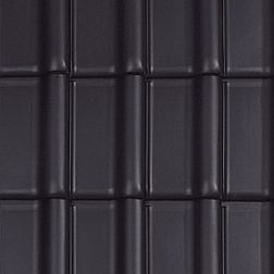 Laumans Tiefa Supra Черепица рядная Nr. 40 Schwarz Satiniert Trend Glasur 47,8х28,8 см