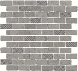 Керамическая плитка Kerama Marazzi Про Лаймстоун Антика MBD011 Мозаичный Серый 3 Декор 30х32 см
