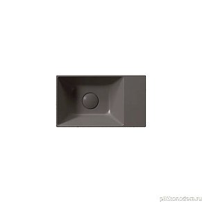 GSI KUBE Раковина X 40x23 без отверстия под смеситель, без перелива коричневый матовый (9484016)