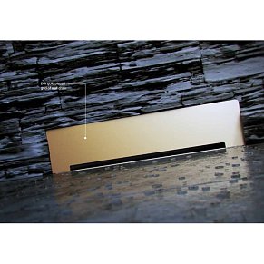 Душевой лоток Pestan Confluo Premium Wall Drain Gold пристенный, золото 13100061