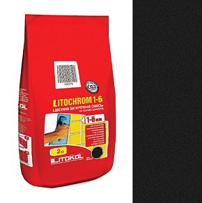 Litokol Затирочная смесь Litochrom 1-6 С.470 черная (2кг) 43