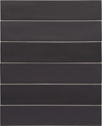Керамическая плитка Equipe Wadi 30060 Noir Черный Матовый Керамогранит 6x30 см
