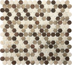 Керамическая плитка Dune Glass Mosaics Essential Warm Мозаика 29х31,5 см