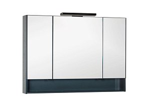 Зеркало-шкаф Aquanet Виго 120 сине-серый
