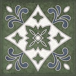 Kerlife Smalto Dеcor 3 Verde Зеленая Матовая Настенная плитка 15х15 см