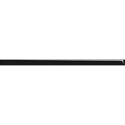 Керамическая плитка Cersanit Universal Glass UG1U232 Спецэлемент стеклянный чёрный 3х75 см