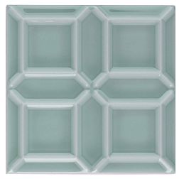 Керамическая плитка Adex Neri ADNE1114 Liso Edge Sea Green Зеленая Глянцевая Настенная плитка 15х15 см