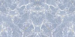 Керамическая плитка Zodiac Ceramica Onyx Blue Синий Глянцевый Керамогранит 160x320 см