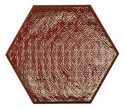 Prissmacer Rain Dec Bordeaux Mist Красный Глянцевый Декор 19,8х22,8 см