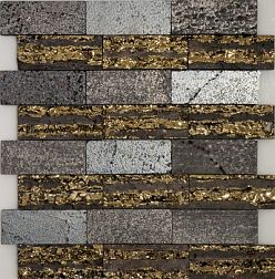 Керамическая плитка Orro Mosaic Orro Lava Stripe Мозаика 30х32 см