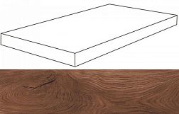 Atlas Concorde Russia Rive Antica Riva Scalino Angolare Sx Коричневая Матовая Ступень Угловая Левая 33x120 см