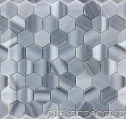 Caramelle Pietrine 7 мм Marmara Grey Pol Серая Полированная Мозаика 29,8х29,8х0,7 (2,3х7,3) см
