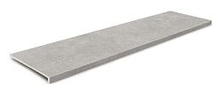 Керамическая плитка Ceramica Mayor Cements Smoke Peldano Recto Серая Матовая Ступень 33х120 см
