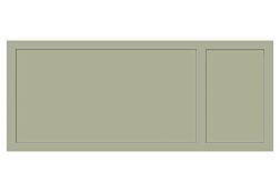 Vallelunga Neo Salvia Ret Зеленая Матовая Ректифицированная Настенная плитка 50х120 см