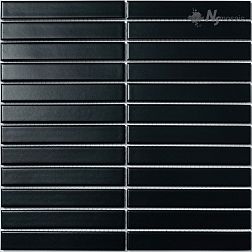 NS-Mosaic Porcelain series P-531 Керамика Матовая Черная Мозаика 29,6х30 (2,2х14,5) см