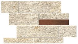 Керамическая плитка Atlas Concorde Norde Magnesio Brick Corten A596 Мозаика 29,7x39 см