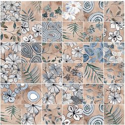 Керамическая плитка Elios Ceramica Emotion 03A20A3 Romantic Rose Luc Matt Бежевый Матовый Декор 20x20 см