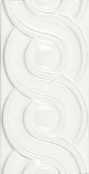 Керамическая плитка Adex Neri ADNE4113 Relieve Clasico Blanco Z Бордюр 7,5х15 см