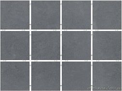 Керама Марацци Амальфи 1290H серый темный Настенная плитка 9,8х9,8 (полотно 29,8х39,8 из 12 частей) см