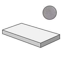 Керамическая плитка Cerdomus Supreme Angolo Dx Grad.C.Retta Grey Lev 75518 Ступень 33x120 см